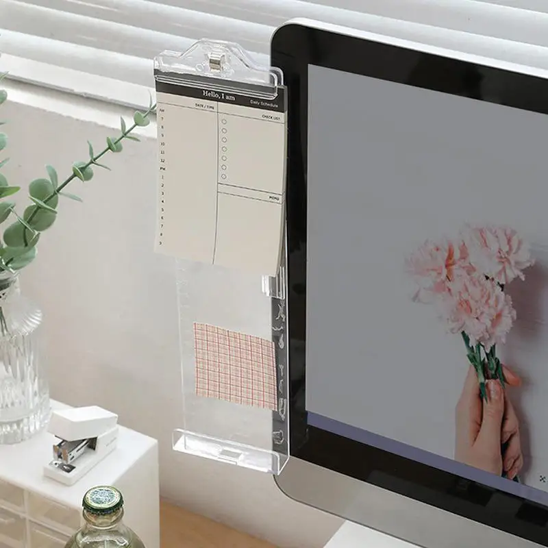 High Quality Monitor Memo Board Memo Display Side Panel Computer Side Panel Stable Transparent Computer Monitor Message Board