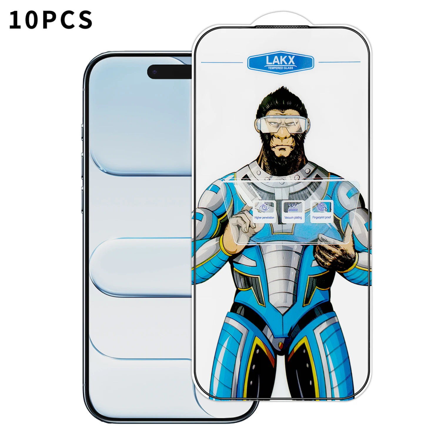 

For iPhone Air 10Pcs High Definition Tempered Glass Anti-fingerprint Anti-static Electroplating Full Screen Protector - Transpar