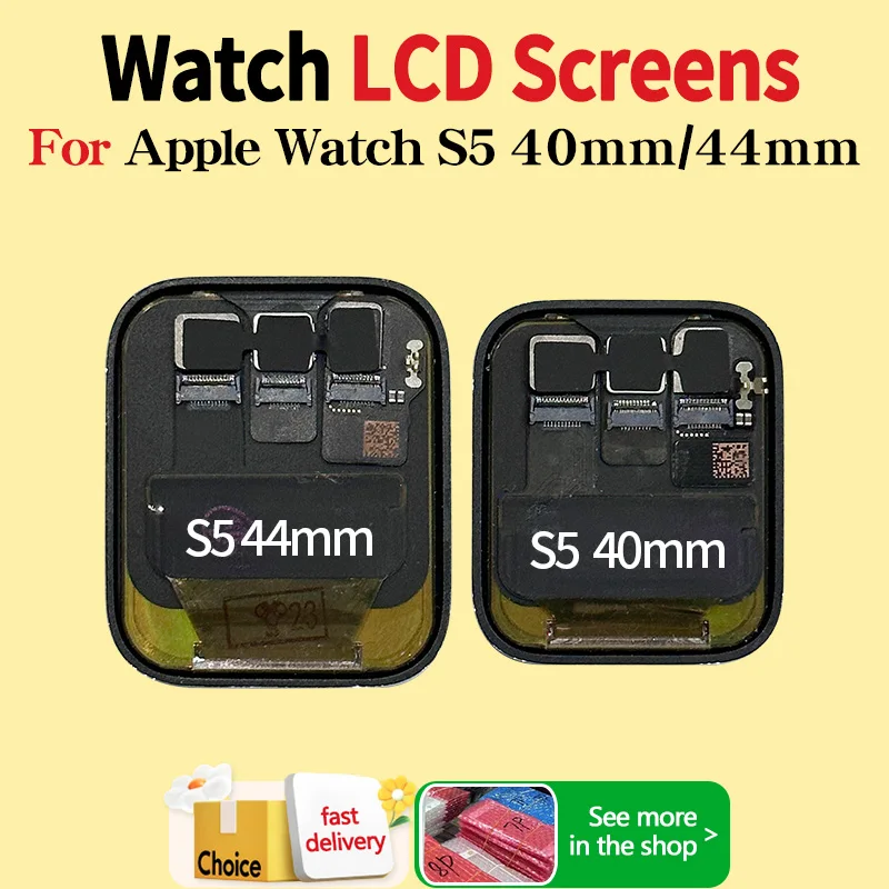 OLED For APPLE Watch Series 5 Lcd Touch Screen Display Digitizer Assembly Replace For iWatch S5 Display 40mm 44mm