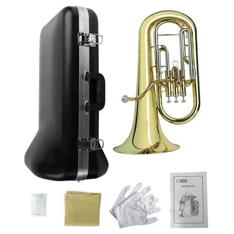 

Bass Trumpet B-flat, Three-key Professional Brass Instrument