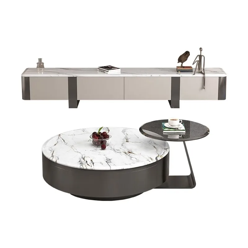 

Microcrystalline stone coffee table, light luxury and high-end living room home marble small coffee table