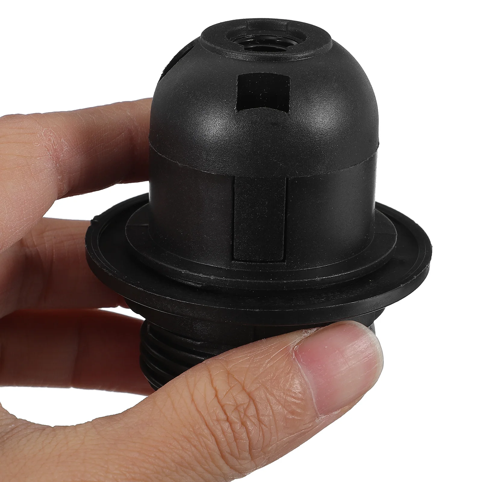 

4Pcs E27 Bulb Socket Lamp Head Accessories Durable Plastic Lamp Parts for DIY Lighting Fixtures Home Repair Kit