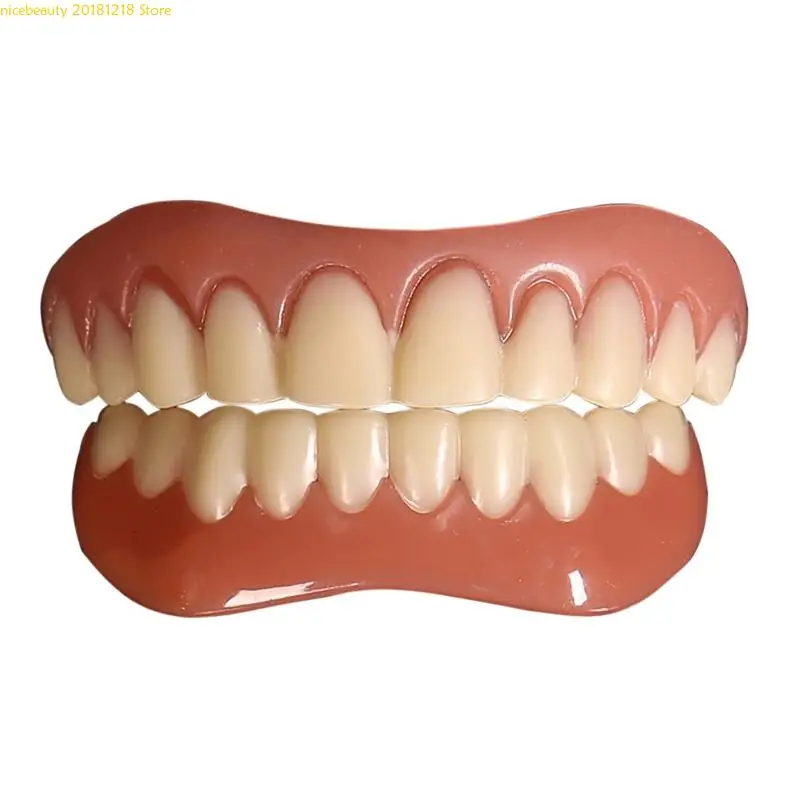 False Teeth Silicone Upper Lower Veneers Perfect Laugh Veneers Dentures Paste E8BB