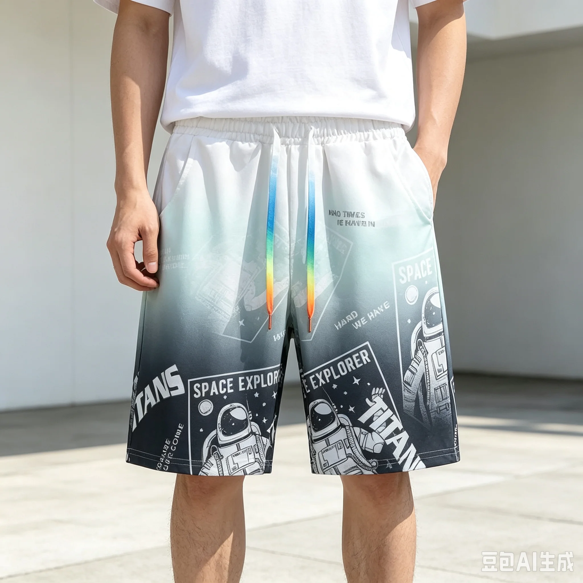 2026 Summer New China-Chic Quick Drying Casual Shorts Men's Chinese Loose Thin Sports Beach Capris