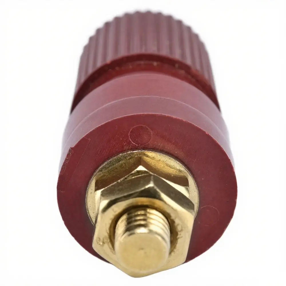

1 Pair copper Binding Post 32mm Screw Rod 44mm Length Copper Binding Post M6 Thread 220V 380V Copper Welding Terminal