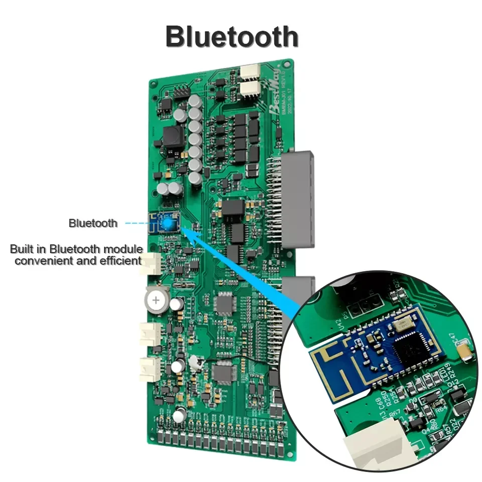 

Smart BMS 4S 16S 500A Electric Forklifts Marine Lithium Battery Protection Circuit Lifepo4 BMS with RS485/UART/Bluetooth