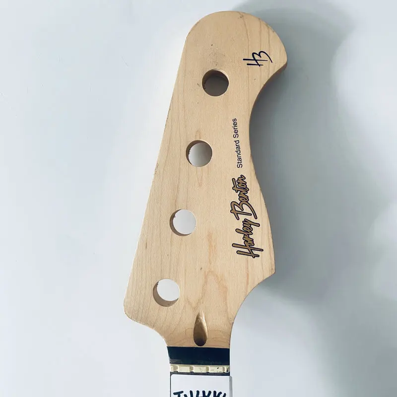 iN448  Maple Neck Rosewood Fingerboard with Damages HarleyBenton 4 String Electric Bass Neck Right Hand for DIY Replace