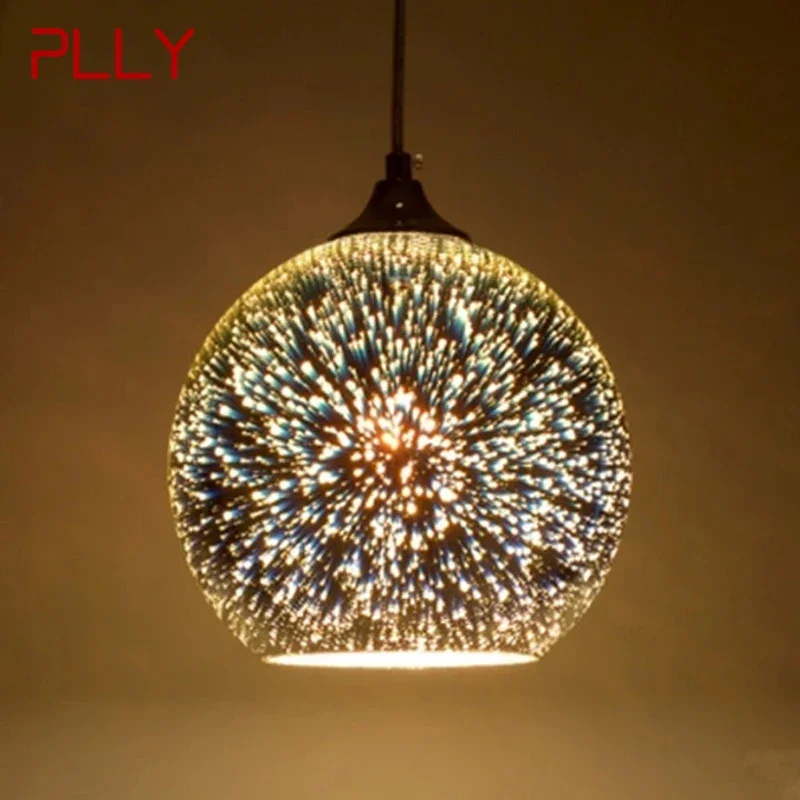 

PLLY Nordic Color Glass Pendent lamp Modern Bedroom Bedside lamp Art LED Restaurant Bar Cafe Aisle Chandelier