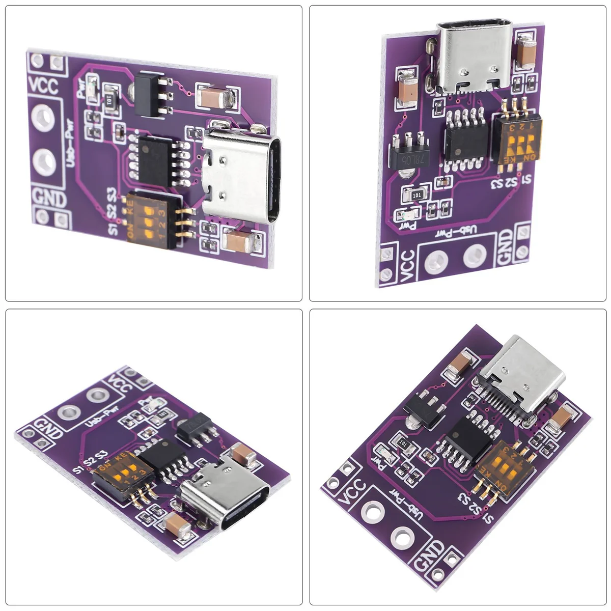 Typ-C qc afc pd 2,0 pd 3,0 bis DC Spoof Scam Schnelllade-Trigger-Detektor USB-PD Notebook-Netzteil-Wechselplatinen-Modul