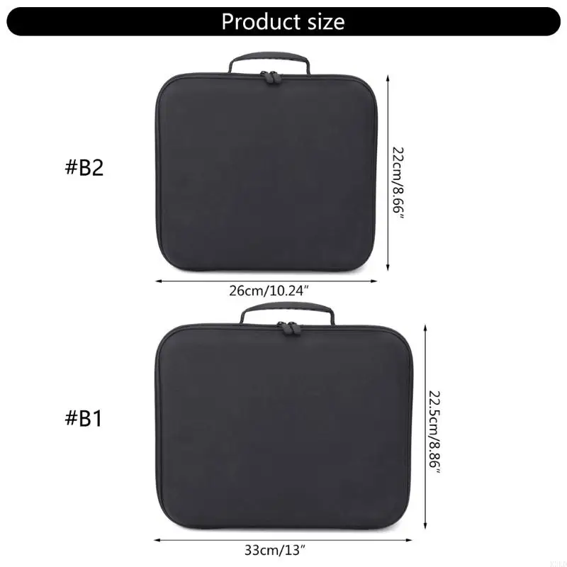 Bolsa almacenamiento soporte herramientas conchas duras estilo clásico K3KD con bolsa bolsillo interior