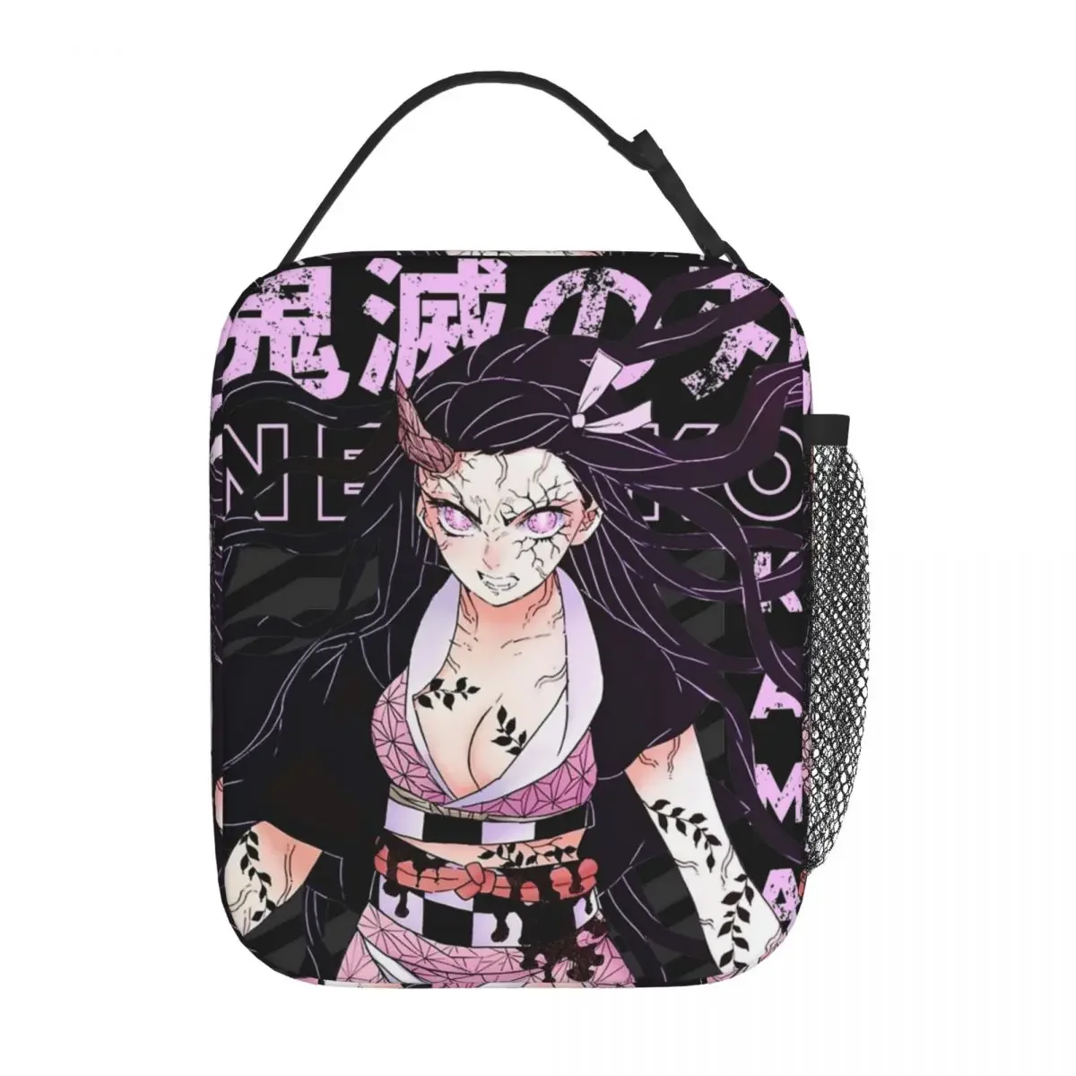 

Kamado Nezuko Demoned Slayered Insulated Lunch Bag Leakproof Lunch Container Thermal Bag Tote Lunch Box School Bento Pouch