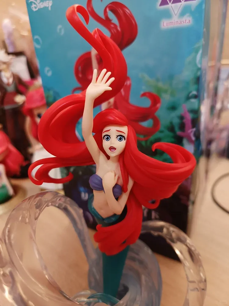 Disney 21cm Pvc Sega  The Little Mermaid Ariel Anime Figure Model Doll Collectible Toys Desktop Decorations Surprise Gift