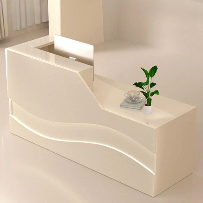 

Modern light luxury reception counter high-end company multi-functional reception counter practical balcão para loja furniture