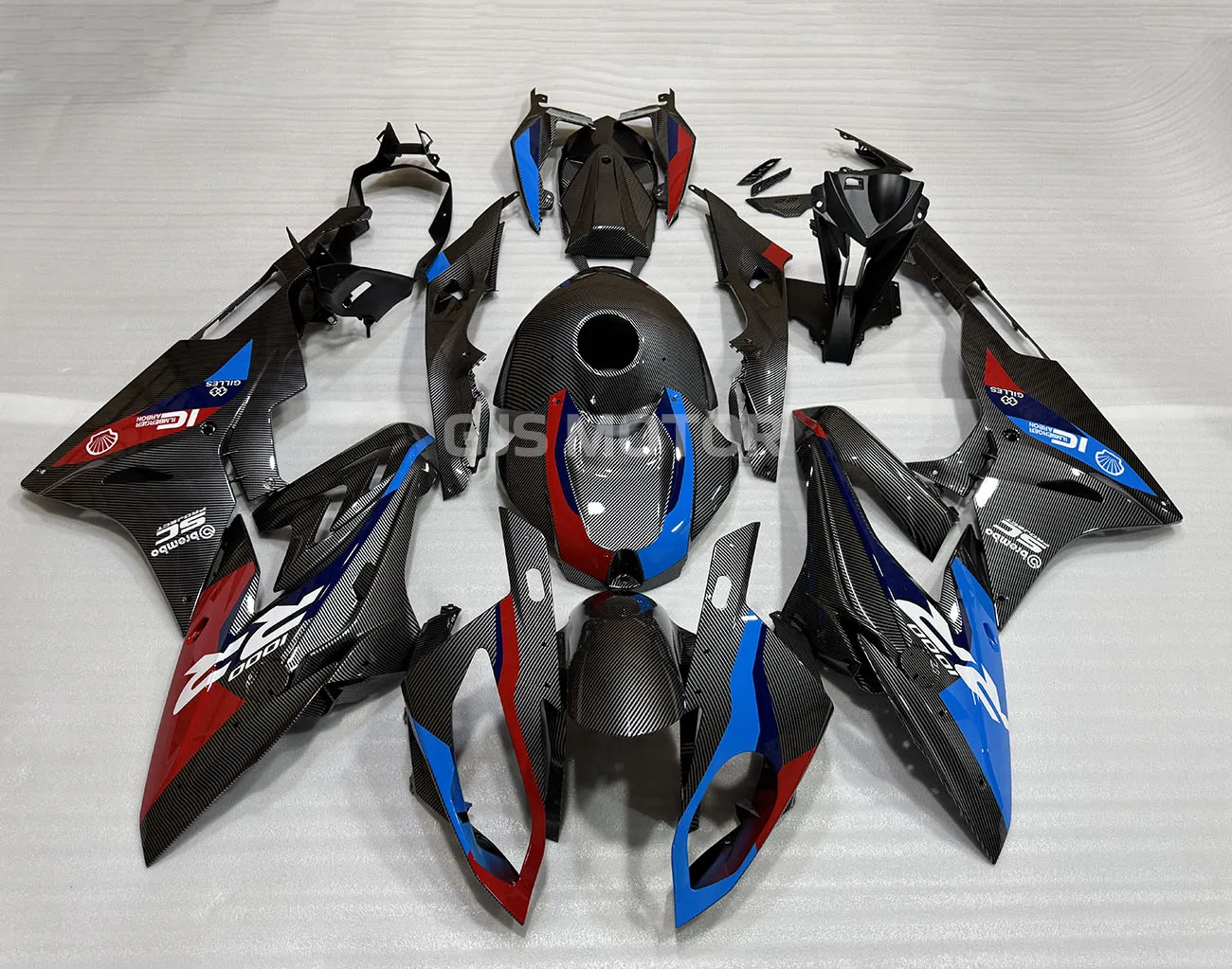 

NEW ABS Motorcycle full fairings kit fit For S1000RR 2015 2016 2017 2018 bodywork Fairing kits Carbon fiber pattern black blue