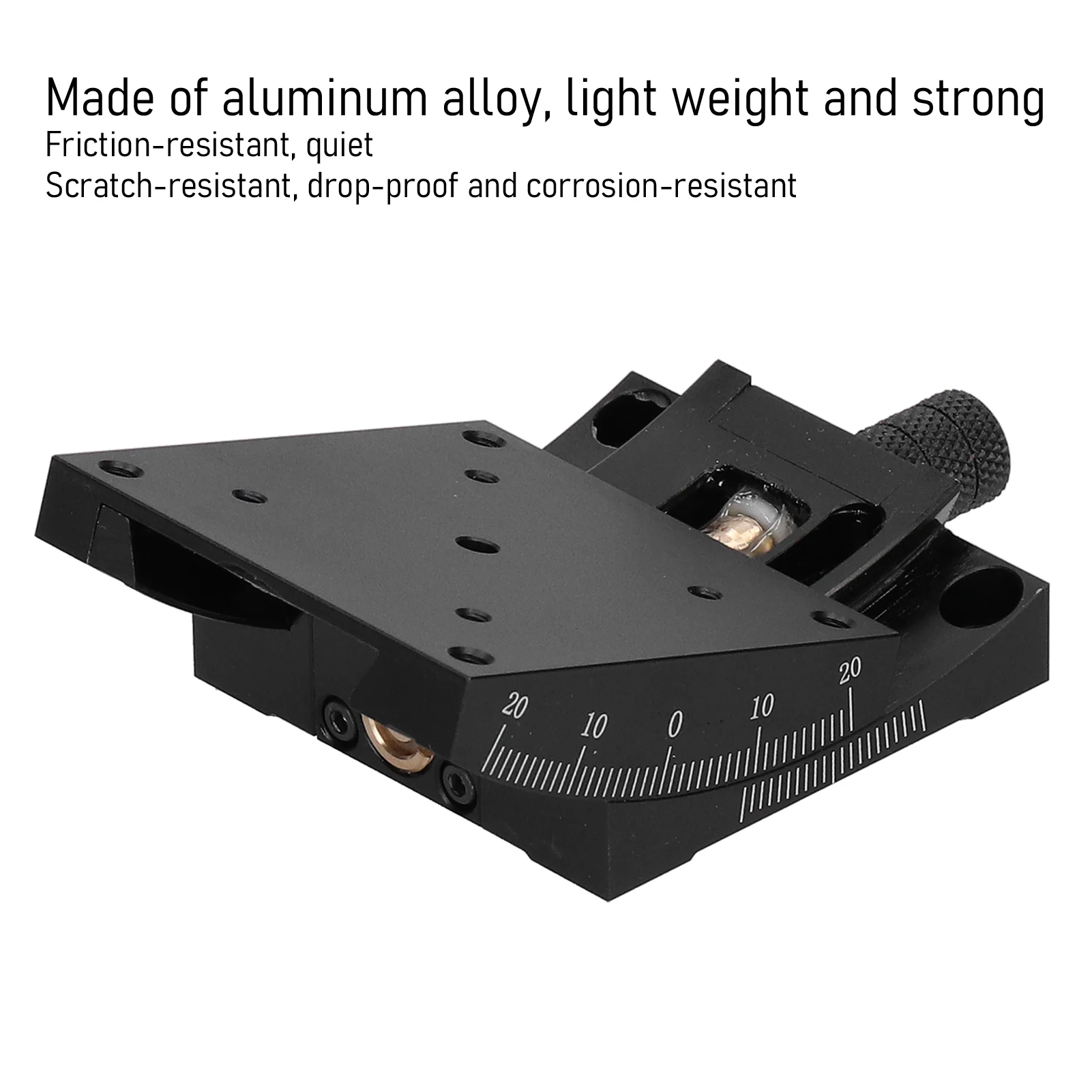 Linear Stage Goniometer Turbine Worm Dovetail Fine‑Tune Manual Platform HXV‑A60 Linear Sliding Table 60x60mm