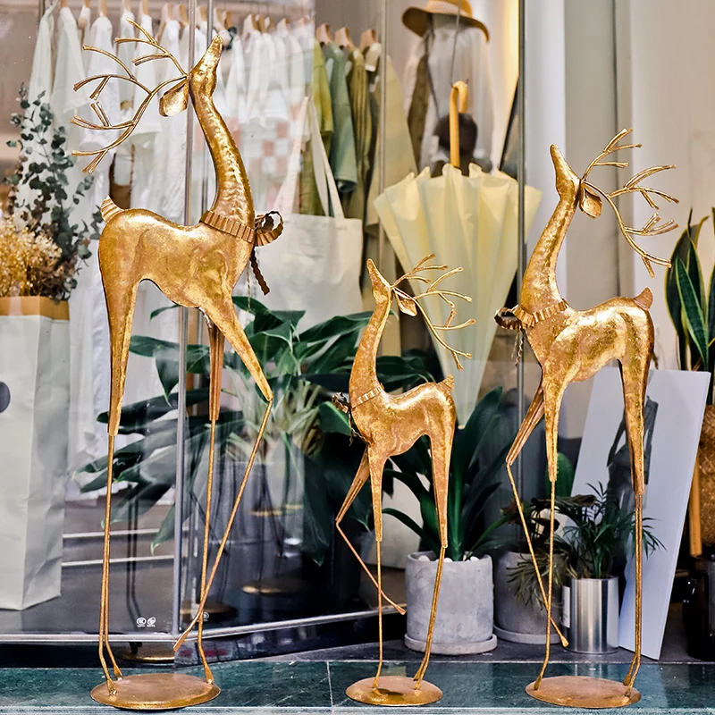 نافذة متجر لبيع ملابس الغزلان الفاخرة الخفيفة الأمريكية لغرفة المعيشة بجوار زينة المدخل #2