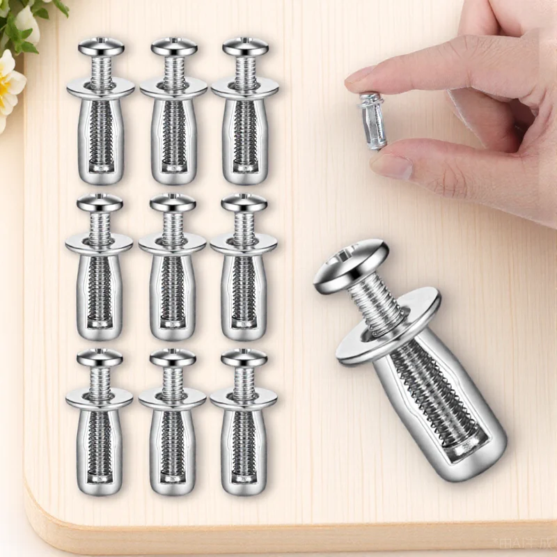 

10pcs Expansion Screw Hollow Door Anchor 4X20 Metal Thin Walls Car Steel Pipe Iron Sheet Petal Nuts Spiral Thread