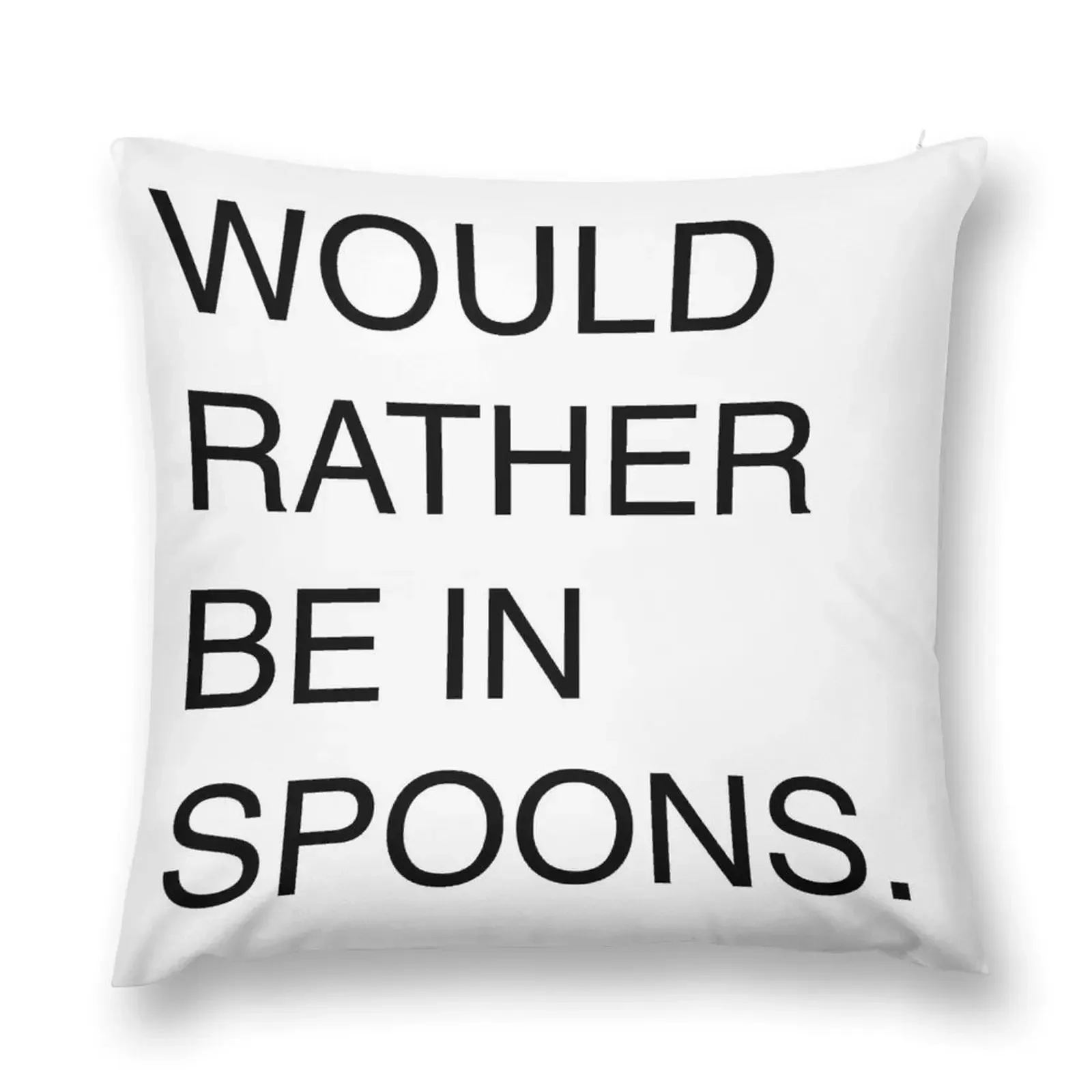 Wetherspoons Design: Would Rather Be In Spoons Throw Pillow Cushions For Children Bed pillowcases pillow