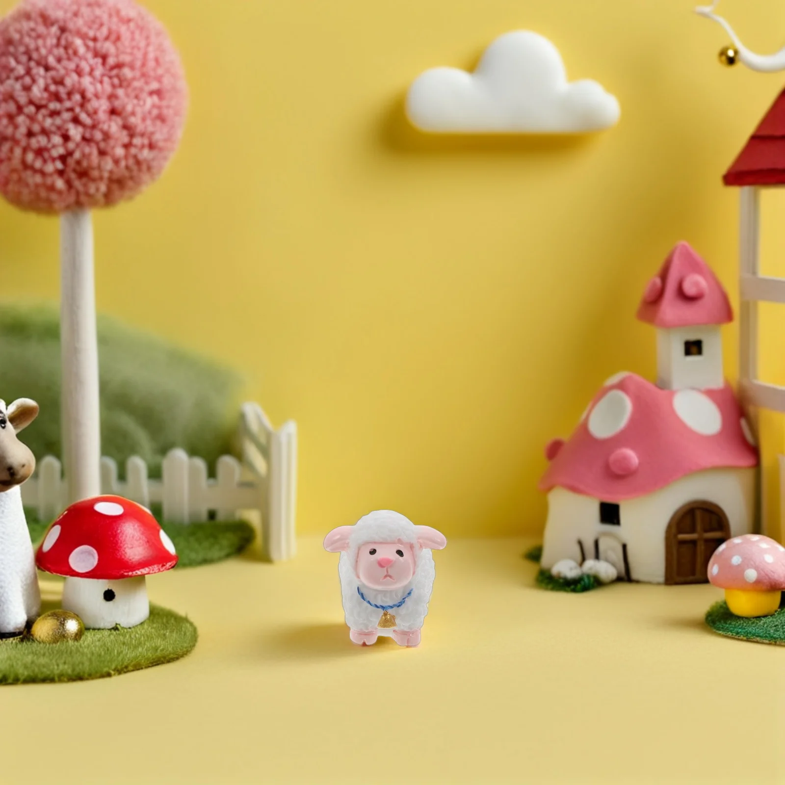 

18 Pcs Mini Animal Ornaments Tiny Figurines Sheep Decorate Resin Statue Miniature Goats