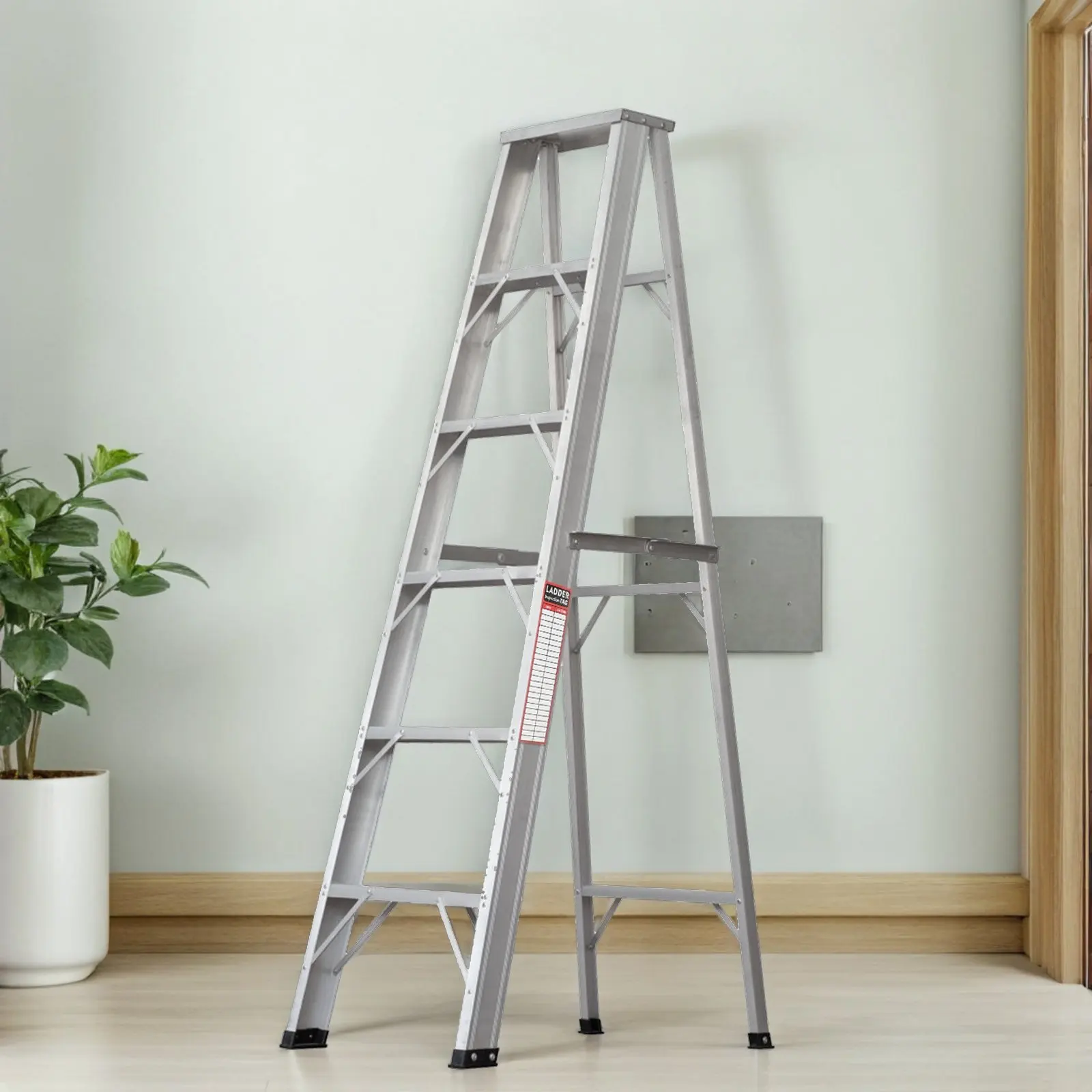 50Pcs Ladder Inspection Stickers Bright Red Waterproof Vinyl Safety Labels for Scaffold Ladder Compliance Tag Accident
