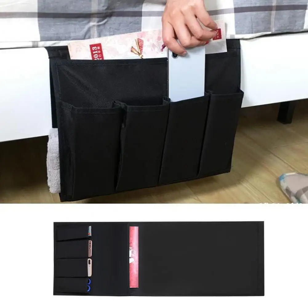 Oxford Cloth Sofa Storage Bag Remote Control Organizer Waterproof Oxford Cloth Sofa Armrest Side Storage Bag with 5 for Couch