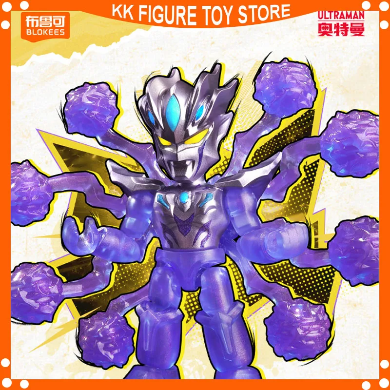 In stock Blokees Ultraman Defender Version 02 - Super Galactic Showdown Series Blind Box Figures Model Kits Collect Toys Gifts