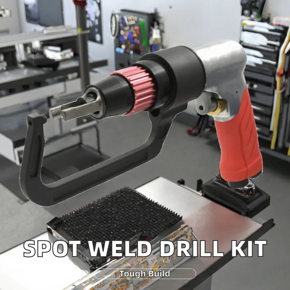 Pneumatic Spot Weld Drill Tool Kit for Automobiles Collision Repair OEM for Sheet Metal Steel Panel Repair Air Spot Weld Drill