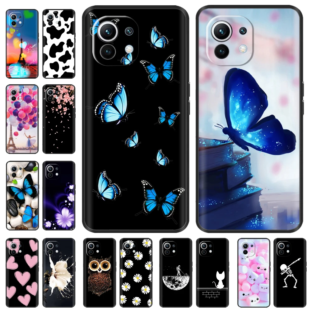 

For Xiaomi 11 Lite 5G NE Case Shockproof Soft Silicone Back Cover For Xiaomi Mi 11 Lite 5G Phone Case Mi11 11Lite NE Funda Coque