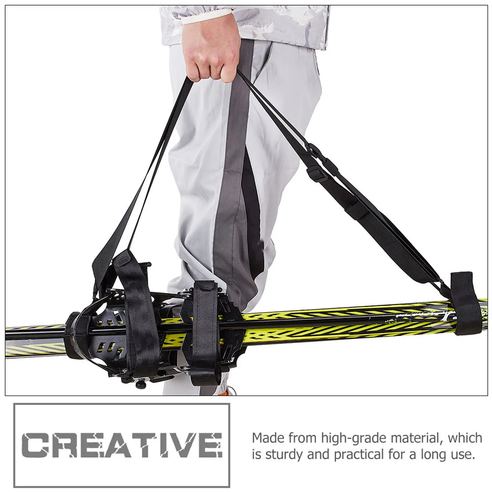 

1pc Adjustable Snowboard Harness Durable Outdoor Ski Board Carry Strap For Snowboard Supplies Camping Skateboard Strap