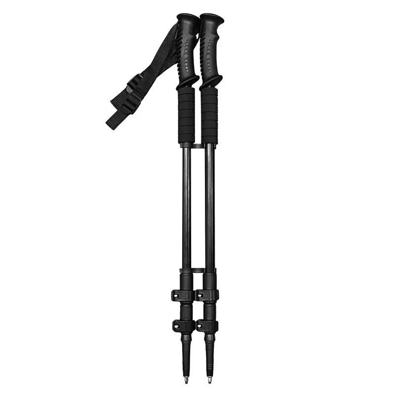 Outdoor Hiking Aluminum Anti Shock Walking Sticks Telescopic Trekking Climbing Poles Ultralight  Walking Canes 61-135CM