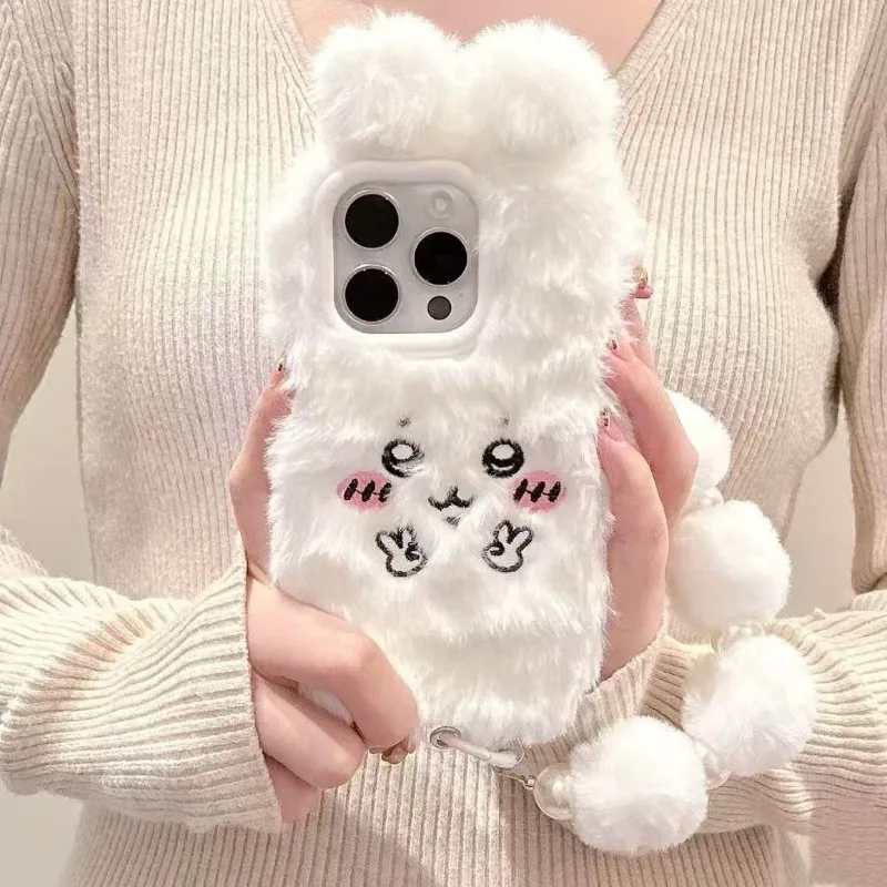 Cartoon Kawaii New Simple Compatible with IPhone Phone Case Super Cute and Cuddly Fashionable Versatile Sweet Feel Good Chiikawa
