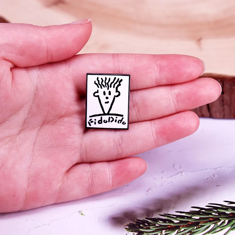 Animation Graffiti Boy Brooch Cute Cartoon Character Badge