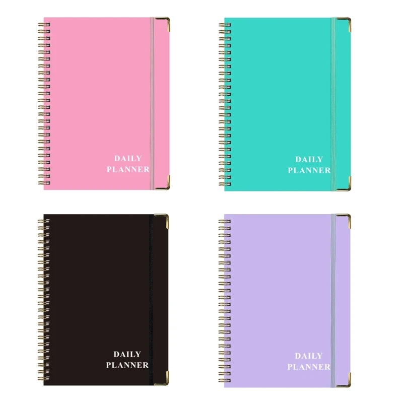 

53CC Twin Coil Binding Weekly Planner Daily Journal Notebook 162 Page Undated