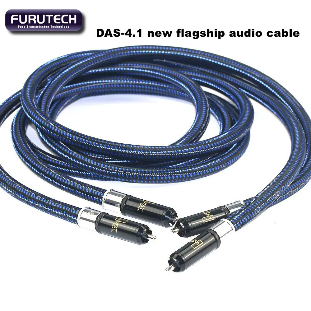 

Original FURUTECH DAS-4.1 Alpha OCC-DUCC flagship audio signal cable with WBT-0152Ag plug assembly