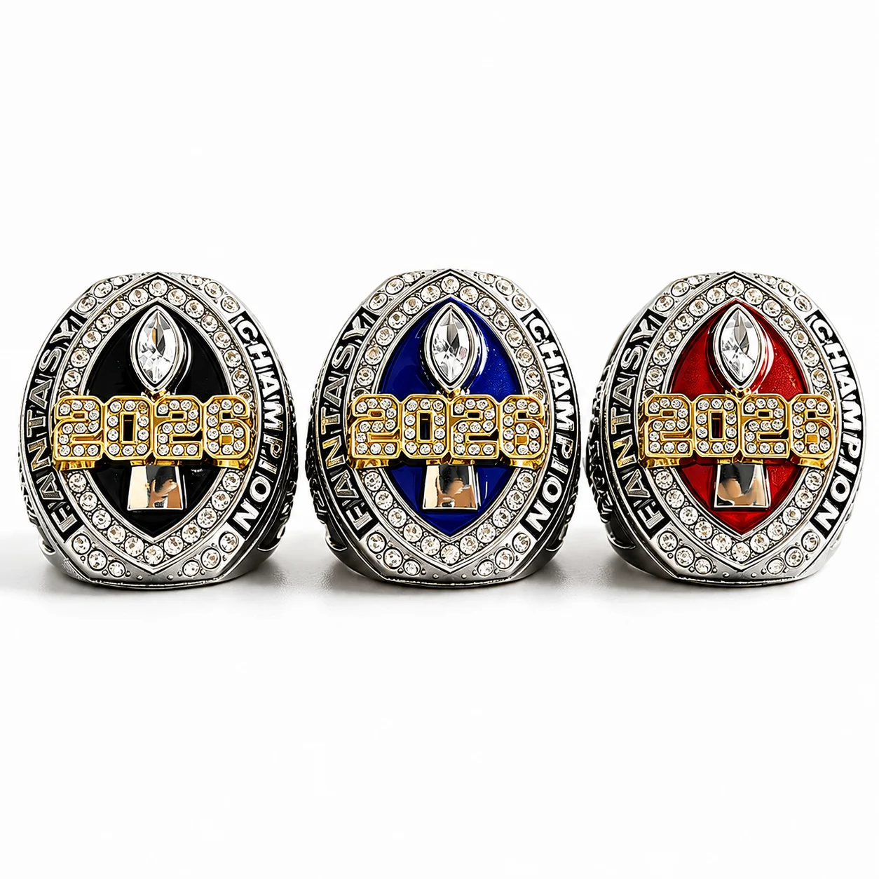 2026 Fantasy Football Championship Stainless Steel Commemorative Jewelry, Champion Accessories, Ideal Boyfriend Gift for Sports