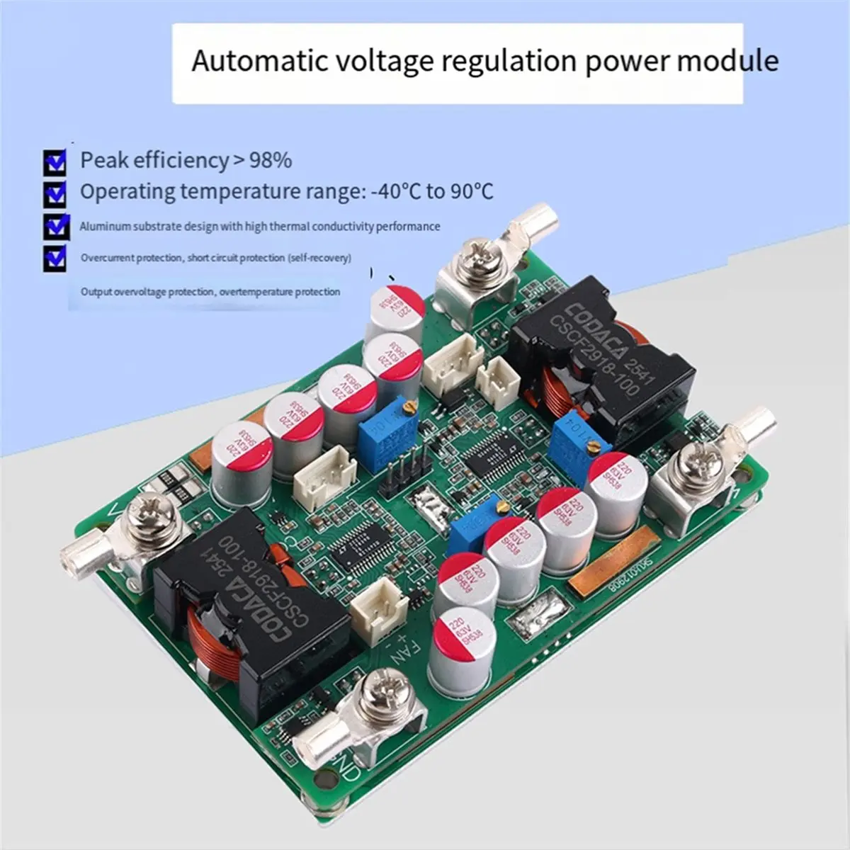T19C 2000W DC Automatic Step-Up/Step-Down Power Supply, Adjustable Constant Voltage and Constant Current, 12V/24V/60V/50A