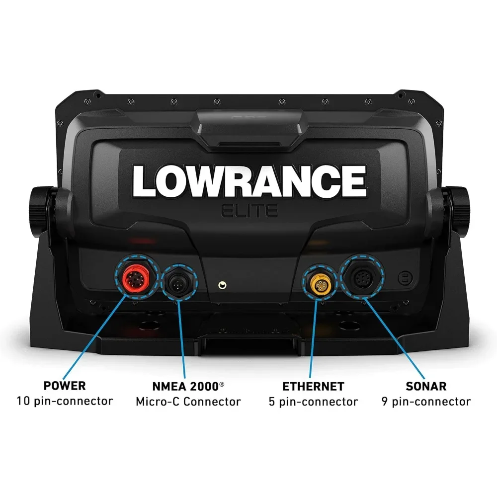 Elite FS 9 Fish Finder with Active Imaging 3-in-1 Transducer, Preloaded C-MAP Contour+ Charts