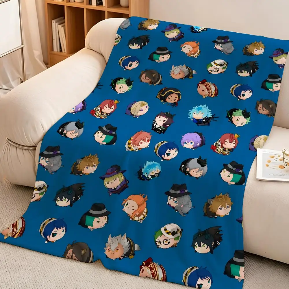Game T-Twisted Wonderland Jamil Viper Anime Design Throw Soft Warm Flannel Blanket Lightweight for Sofa Bed Couch Travel Adults