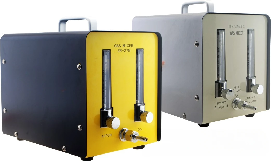 

Gas mixer, gas adapter