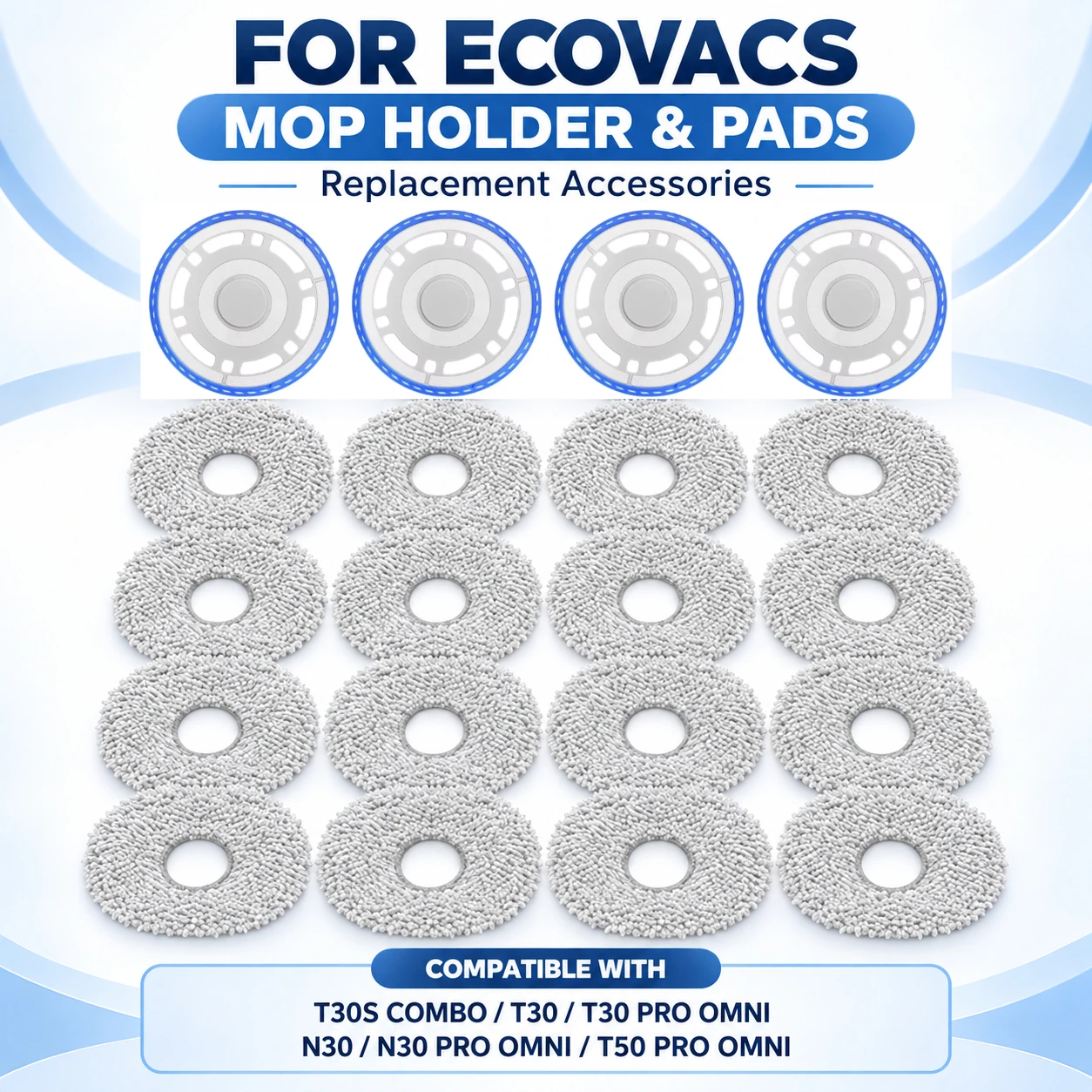 Bracket Replacement Parts Fit For Ecovacs T30S COMBO T30 Pro Omni N30 N30 Pro Omni T50 Pro Omni Robot Vacuum Cleaner Accessories