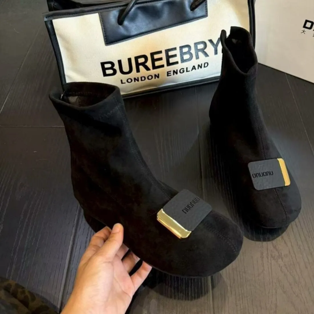 

Женские ботильоны с острым носком, модные замшевые туфли на каблуке, платье, роскошные женские туфли-лодочки, зима 2024, новый дизайнер, элегантные Mujer Botas