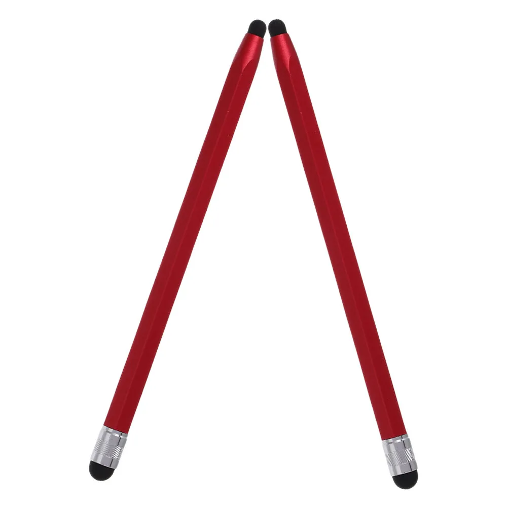 

2Pcs Multifunctional Capacitive Stylus Pen Dual Head Touchscreen Pen Hexagonal Grip Precision Write Paint Universal Tablet Phone