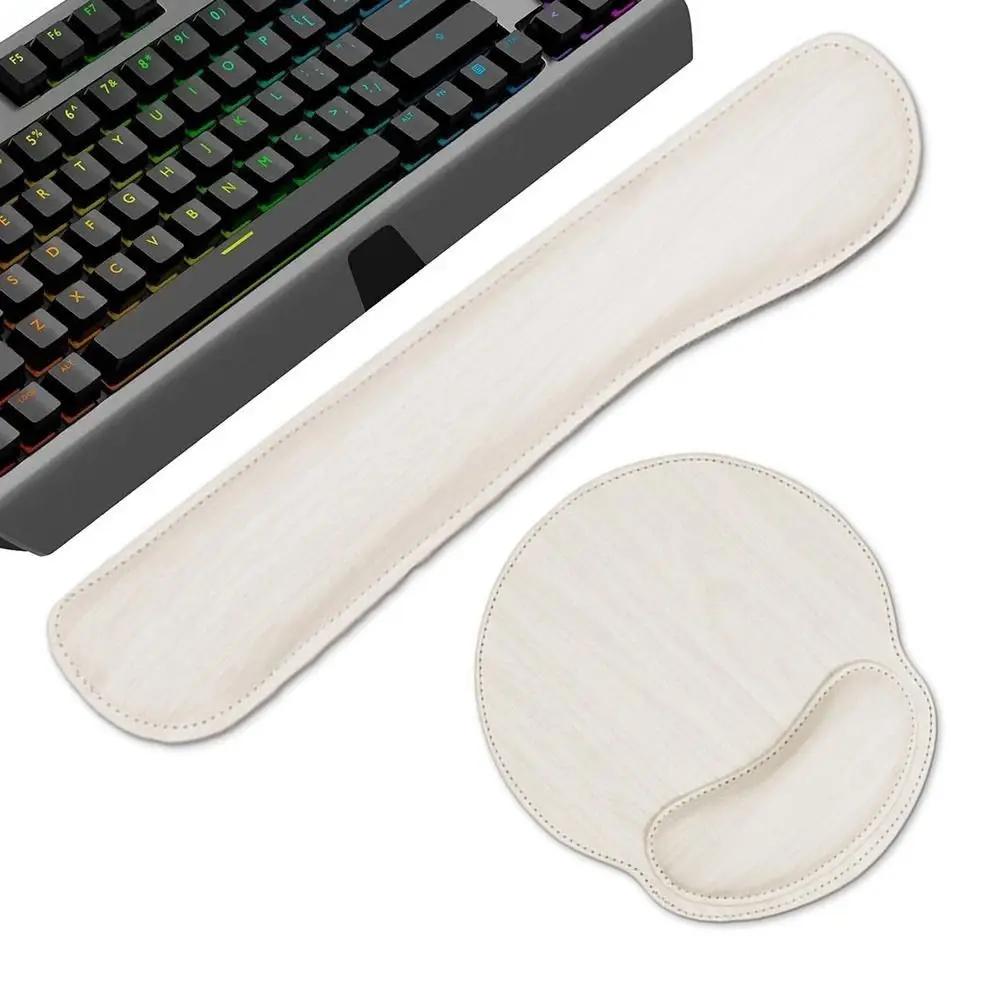 

2Pcs/Set Slow Rebound Wrist Support Mouse Pad Creative Comfort Ergonomic Mouse Pad Non-Slip Wrist Rest Keyboard Hand Cushion