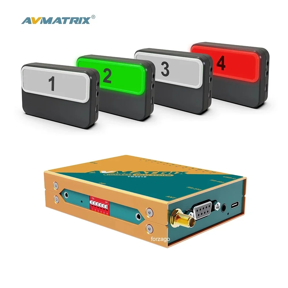 AVMATRIX TS3019 نظام تالي لاسلكي PTZ جهاز تحكم عن بعد نقل 200 متر لـ Vmix Roland Video Switcher حفل زفاف رياضي