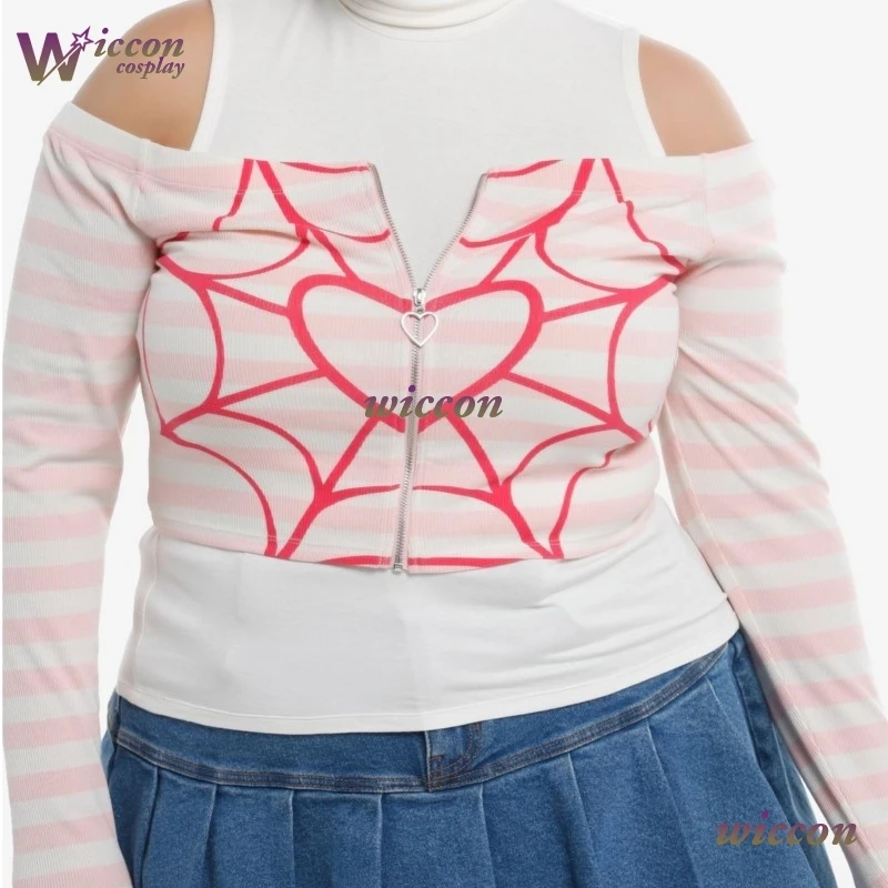 Angelo Polvere Cosplay Doujin Spider Maglione Rosa 2025 Hazzbin2 Hotel Cosplay Angelo Costume Cosplay Donne Ragazze Halloween Cos