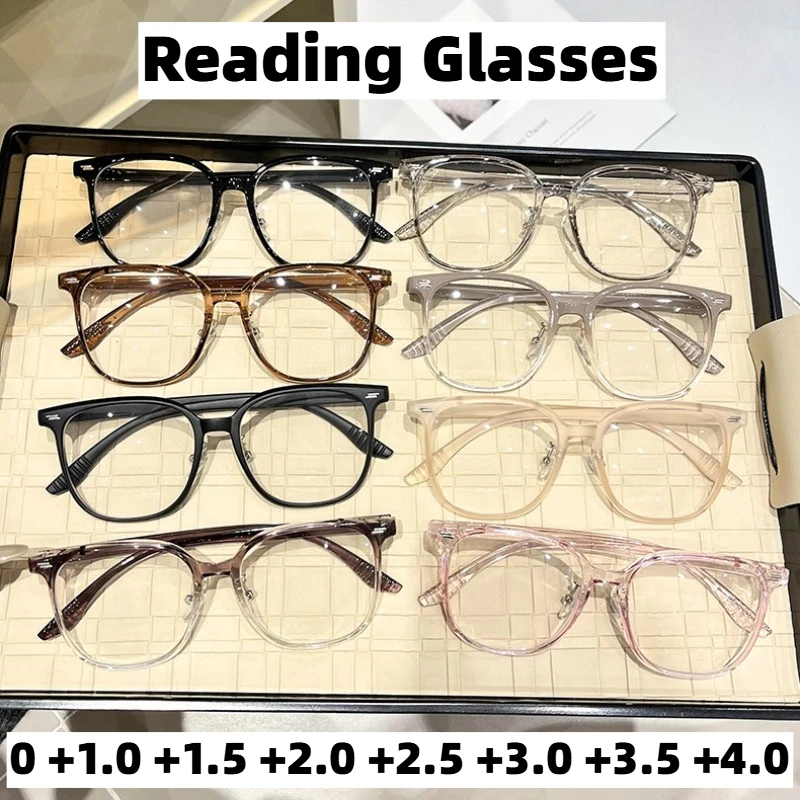 

Classic Stylish Square-Frame Anti-Blue Light Presbyopia Eyewear Unisex Ultra-Lightweight and Comfortable Reading Glasses