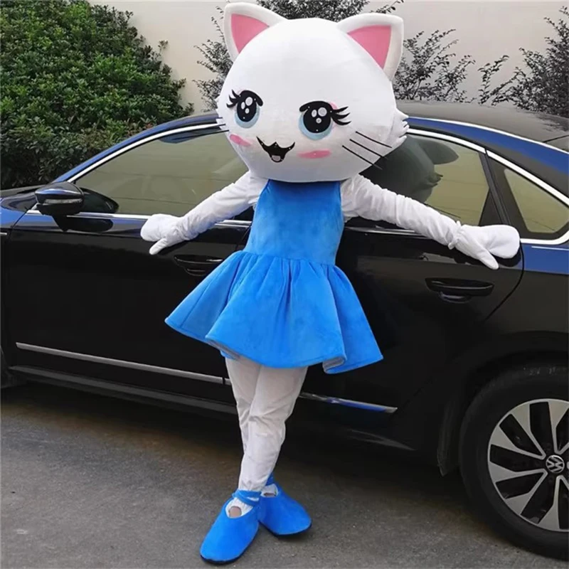 New Adult Character Cat Girl Halloween Christmas Boy Dress Full Body Props Outfit Mascot Costume Cosplay Anime Fursuit