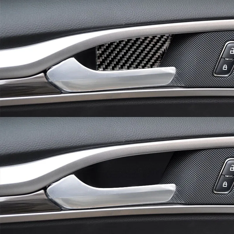 

For 11-19 Ford Mondeo Door Inner Door Bowl Carbon Fiber Decorative Sticker Interior Modification Accessories
