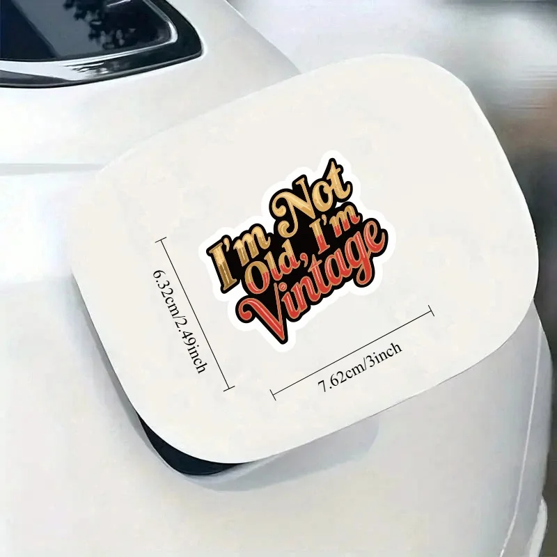 I'm Not Old, I'm Retro: Multifunctional Custom Stickers | For Water Bottles, Bikes,Cars,and Skateboards | Trendy Design Stickers