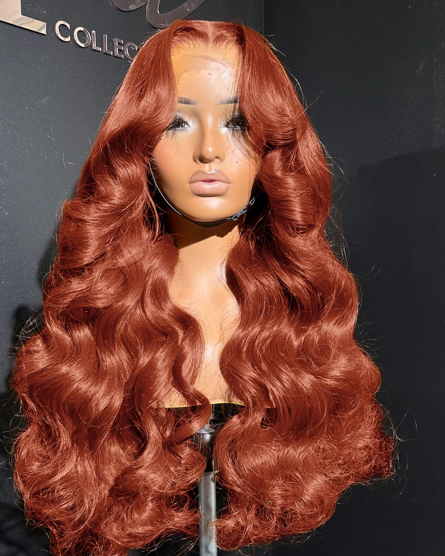 Reddish Brown 13x4 Lace Front Wigs Human Hair Pre Plucked Body Wave Auburn Colored Human Hair Lace Frontal Wigs For Black Women